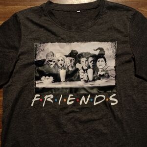 HORROR FRIENDS T-SHIRT - Medium // Funny parody tv show tee shirt freddy witches